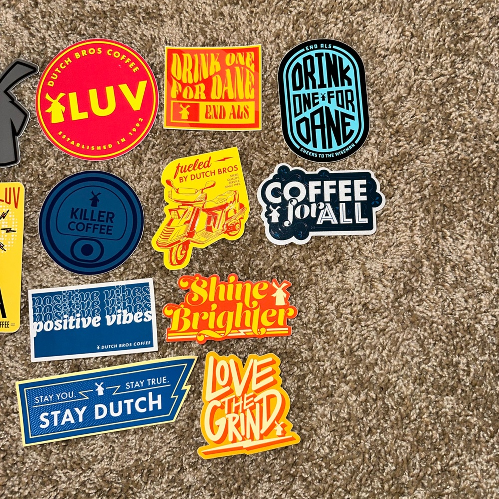 DUTCH BROS STICKERS (ANY 3 FOR 10$) - Picture 2 of 3